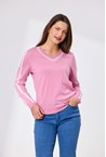 REAGAN MERINO JUMPER - soft pink